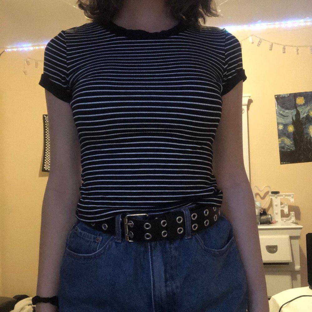 Striped Windsor Babydoll Tee